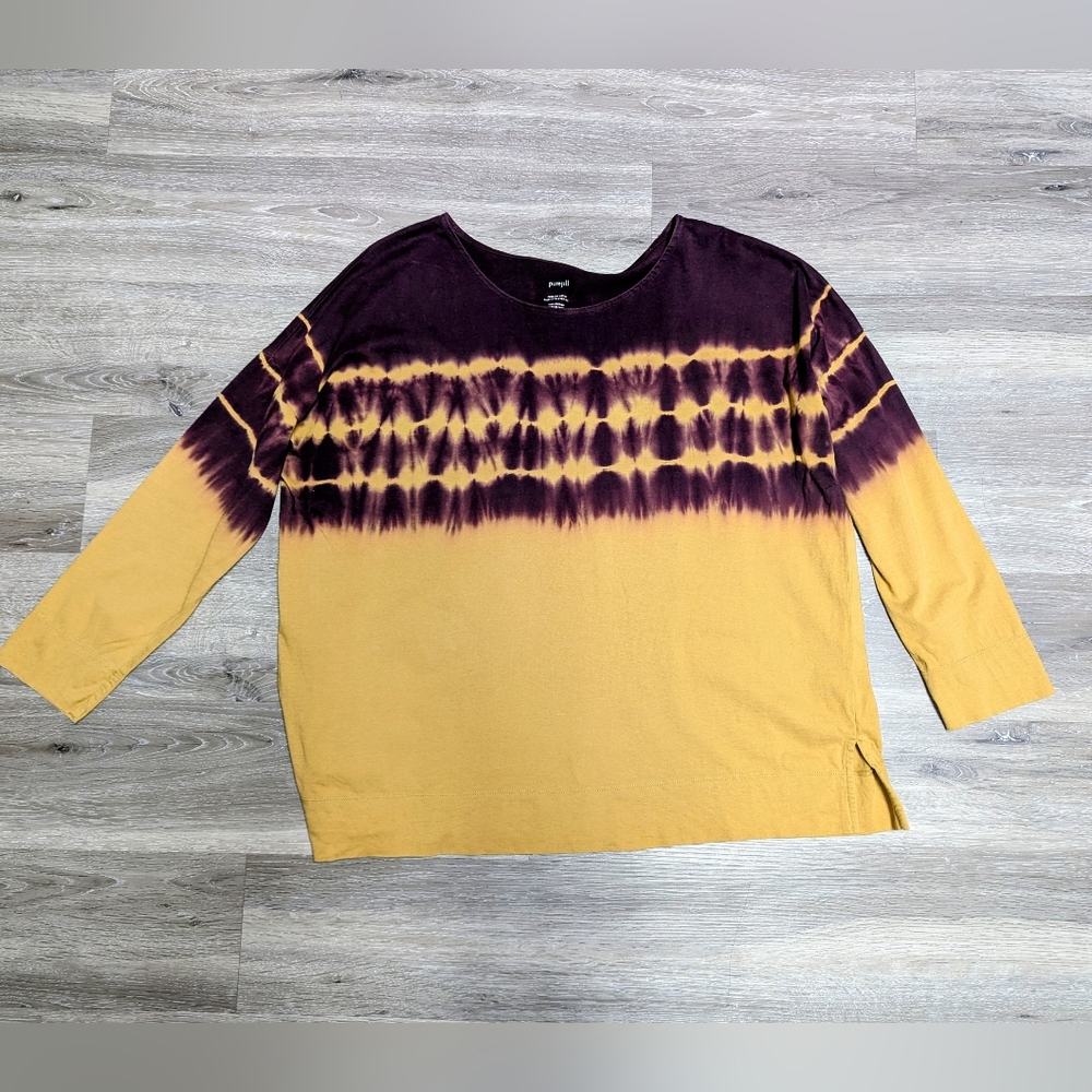 J.Jill Pure Jill Artist Palette Tie- Dyed Tee Size L Relaxed